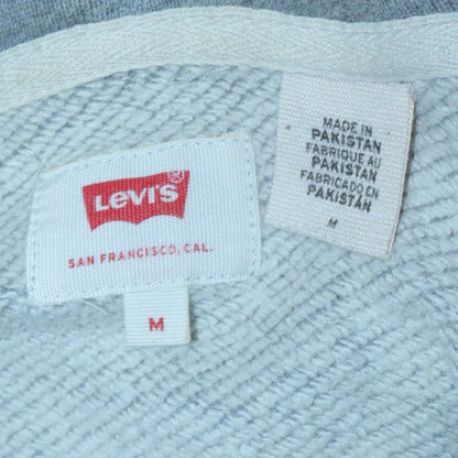 Levi's Men's Grey Pullover Hoodie M Graphic Print Cotton Blend