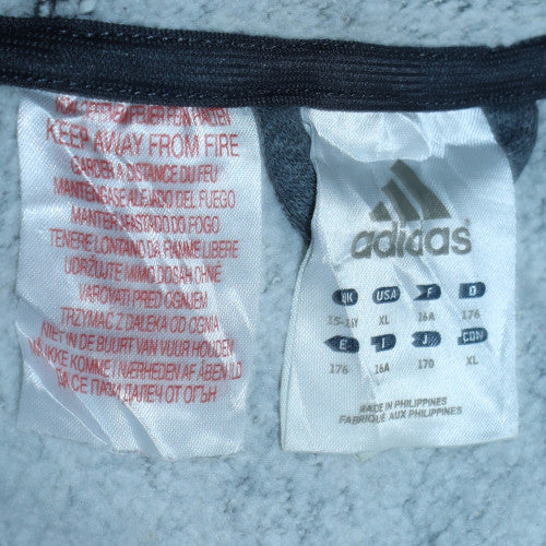 Adidas Mens Grey XL Full Zip Hoodie Sweatshirt Sportswear