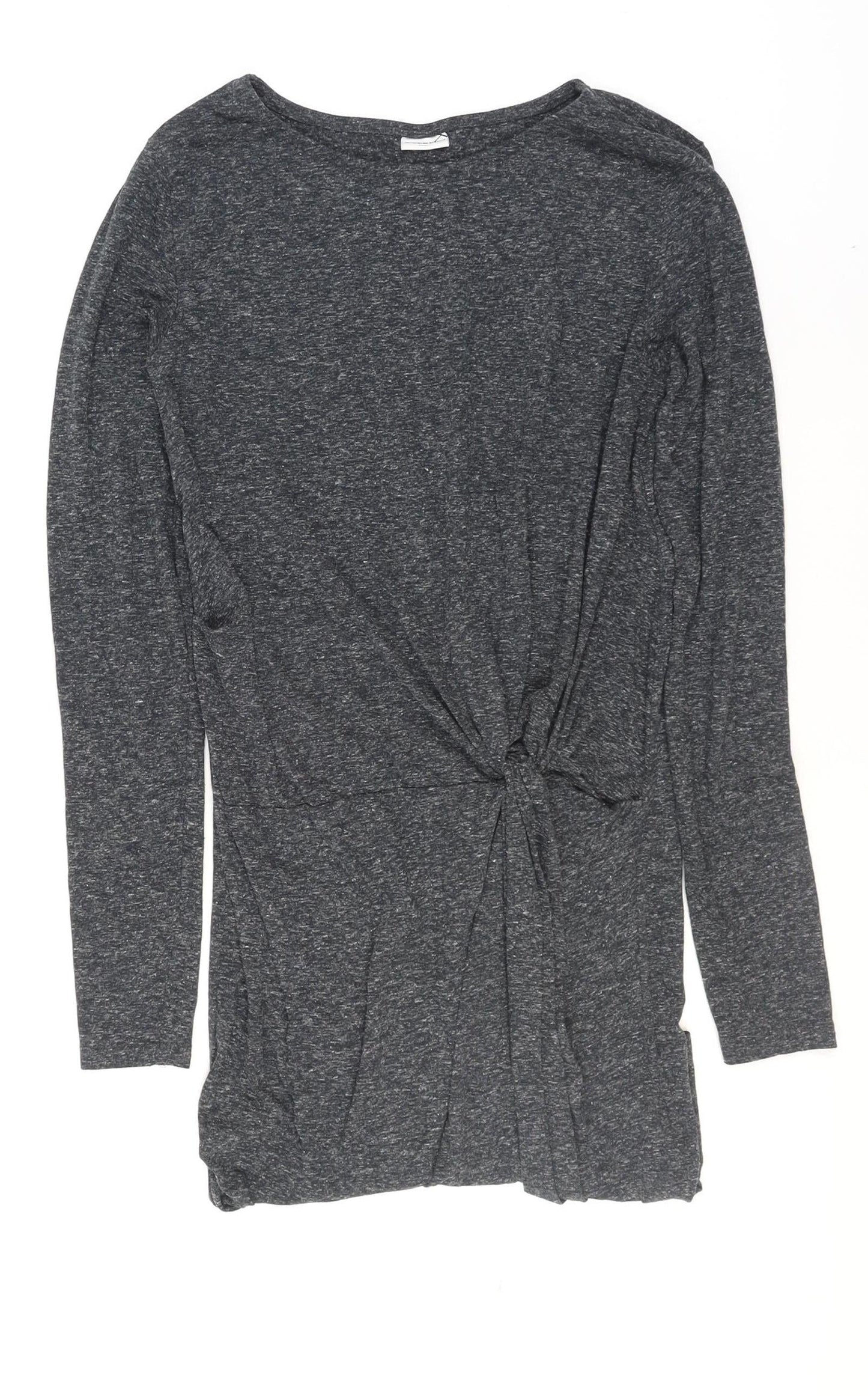 Jacqueline de Yong Women's Grey Long Sleeve Shift Dress Size S
