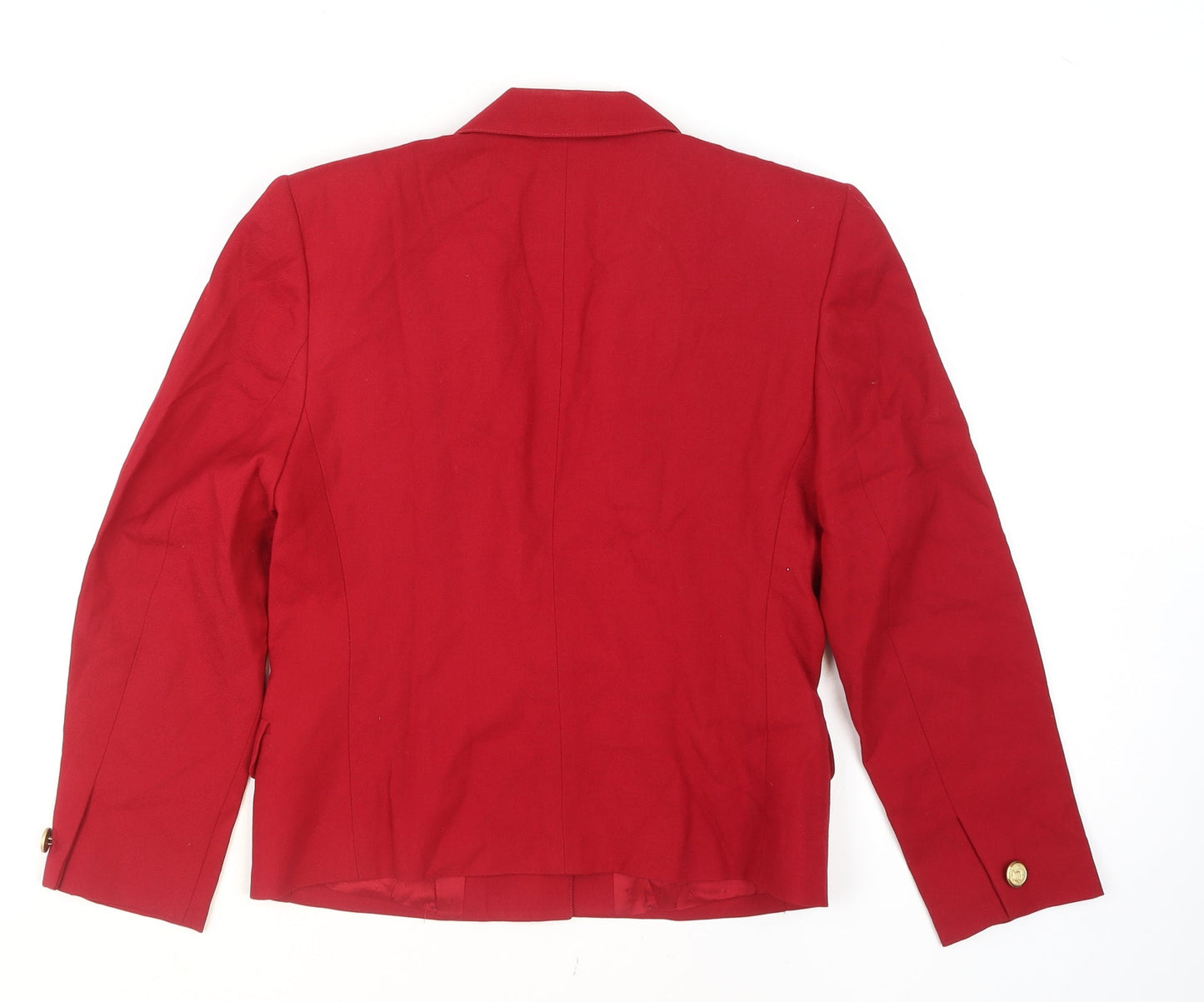 Talbots Women's Red Wool Petite Blazer Jacket Size 2P