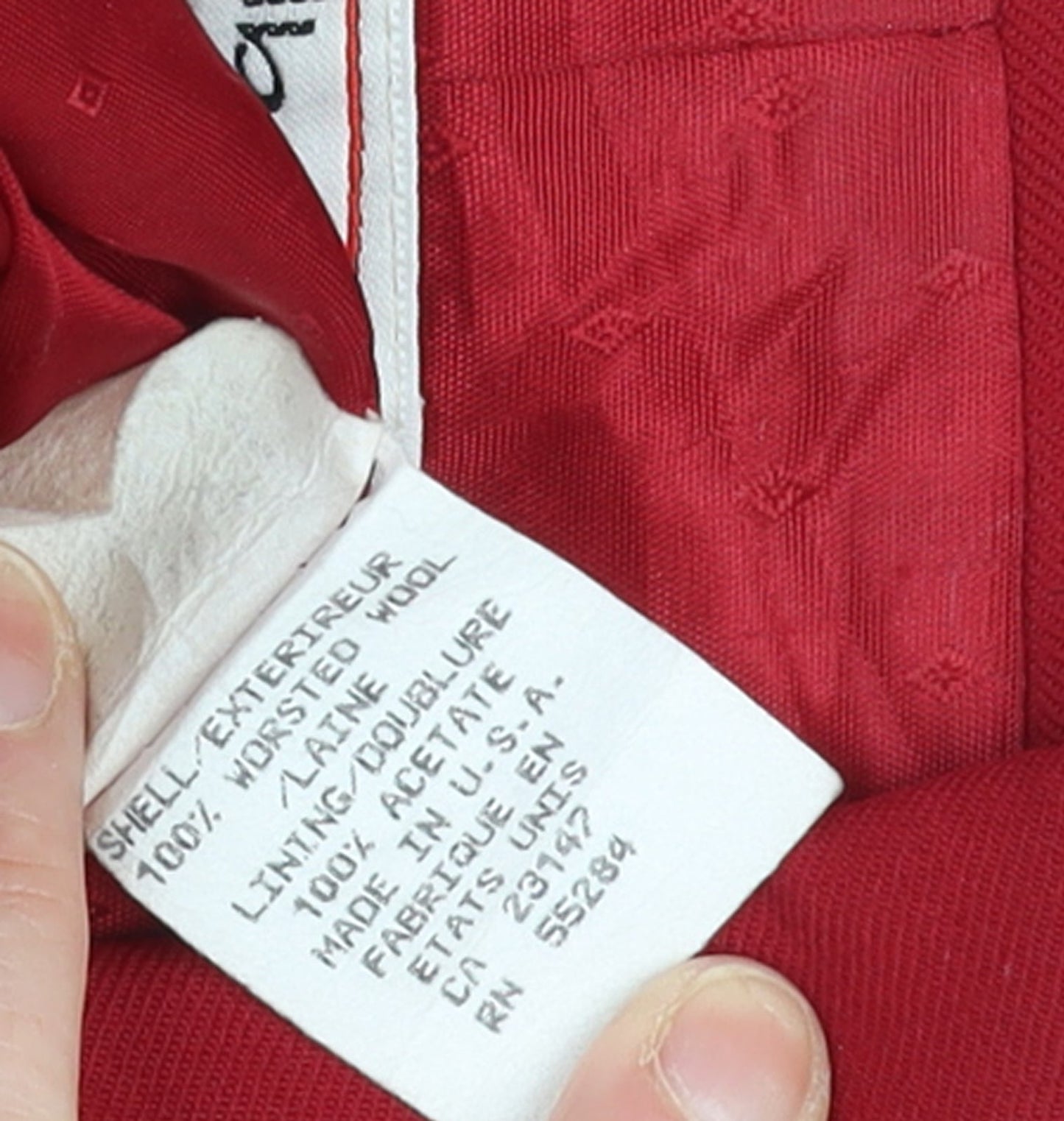 Talbots Women's Red Wool Petite Blazer Jacket Size 2P