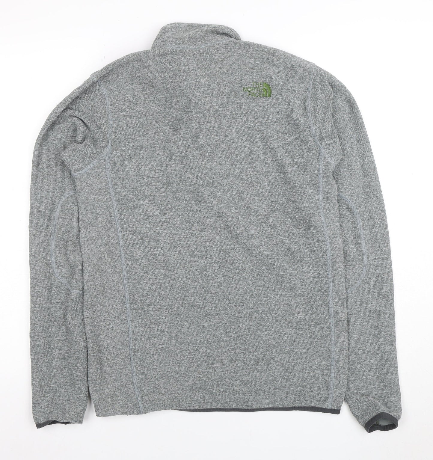 The North Face Men's Grey 1/4 Zip Fleece Sweatshirt Size S