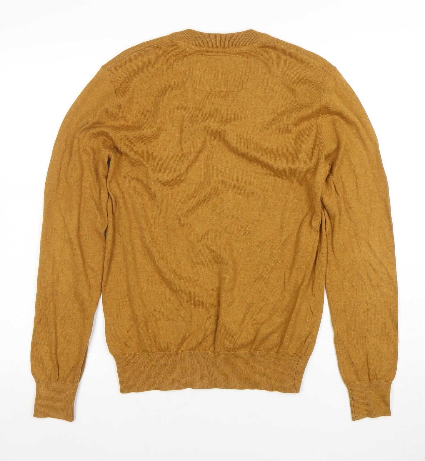 Jack Wills Men’s Brown V-Neck Cotton Cashmere Jumper XS