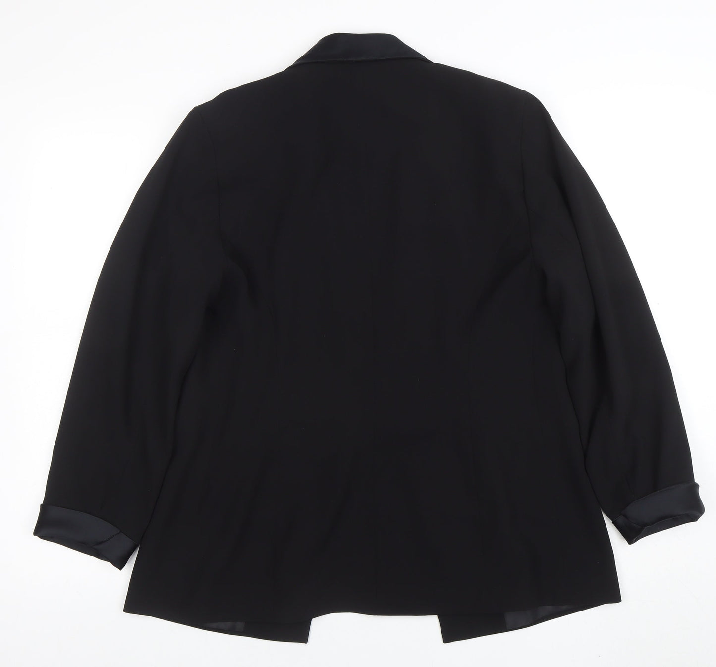 Eastex Women's Black Size 14 Shawl Collar Tuxedo Blazer