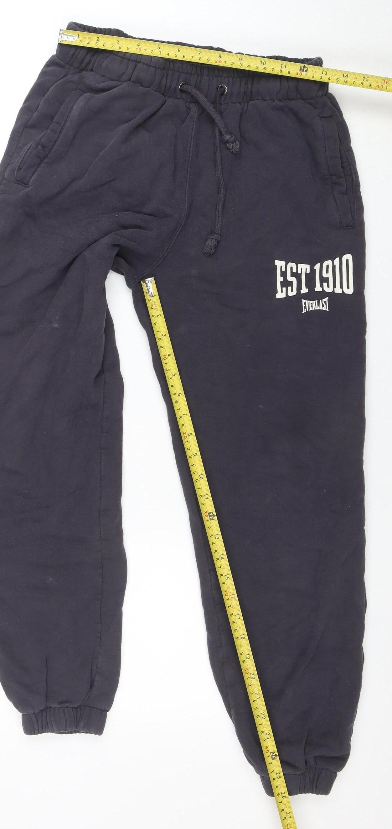 Everlast Women's Black Jogger Sweatpants UK 10 Elastic Waist Pockets