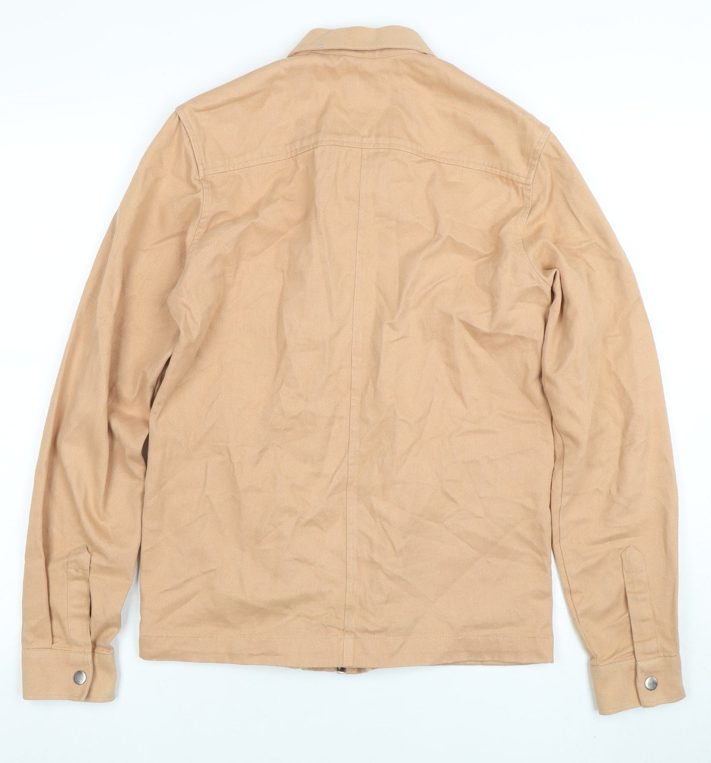 River Island Womens Beige Cotton Zip Up Jacket XS