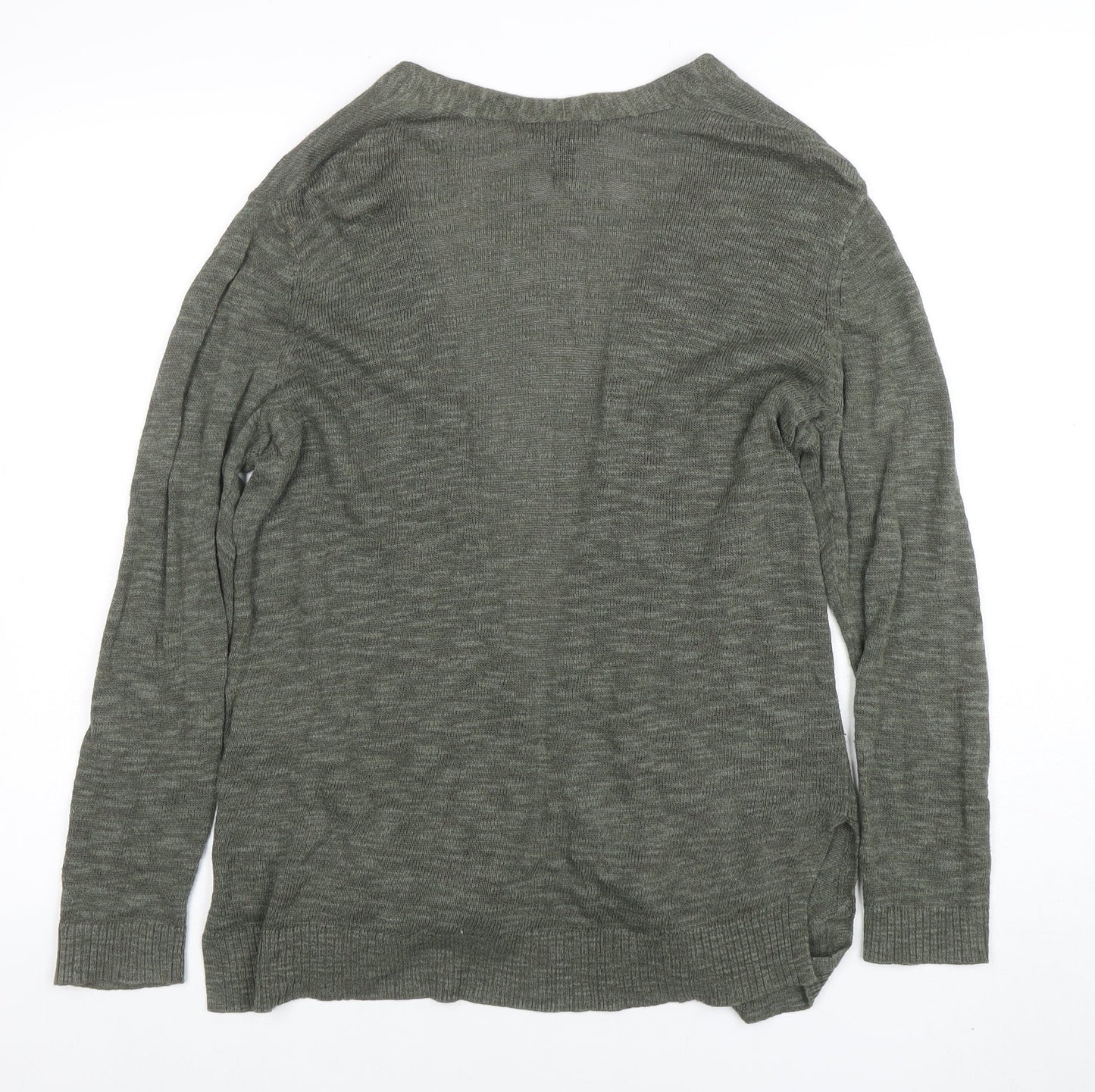 Gap Womens Green Lightweight Open Cardigan M Long Sleeve Knit