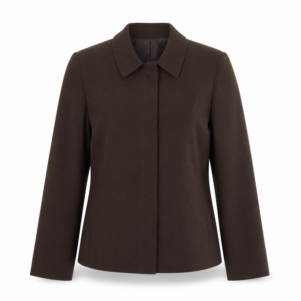 Next Women Brown UK 12 Suit Jacket Polyester Blend Lined Classic Style