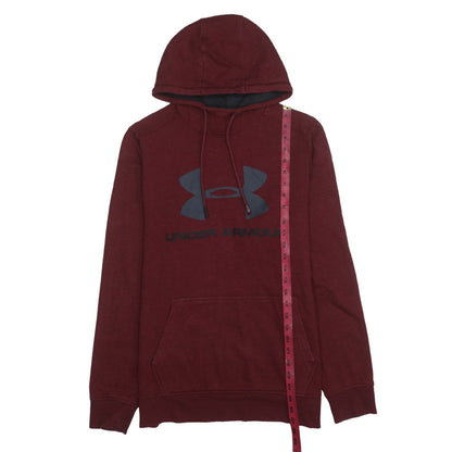 Under Armour Men's Red Pullover Hoodie Medium Sports Fleece
