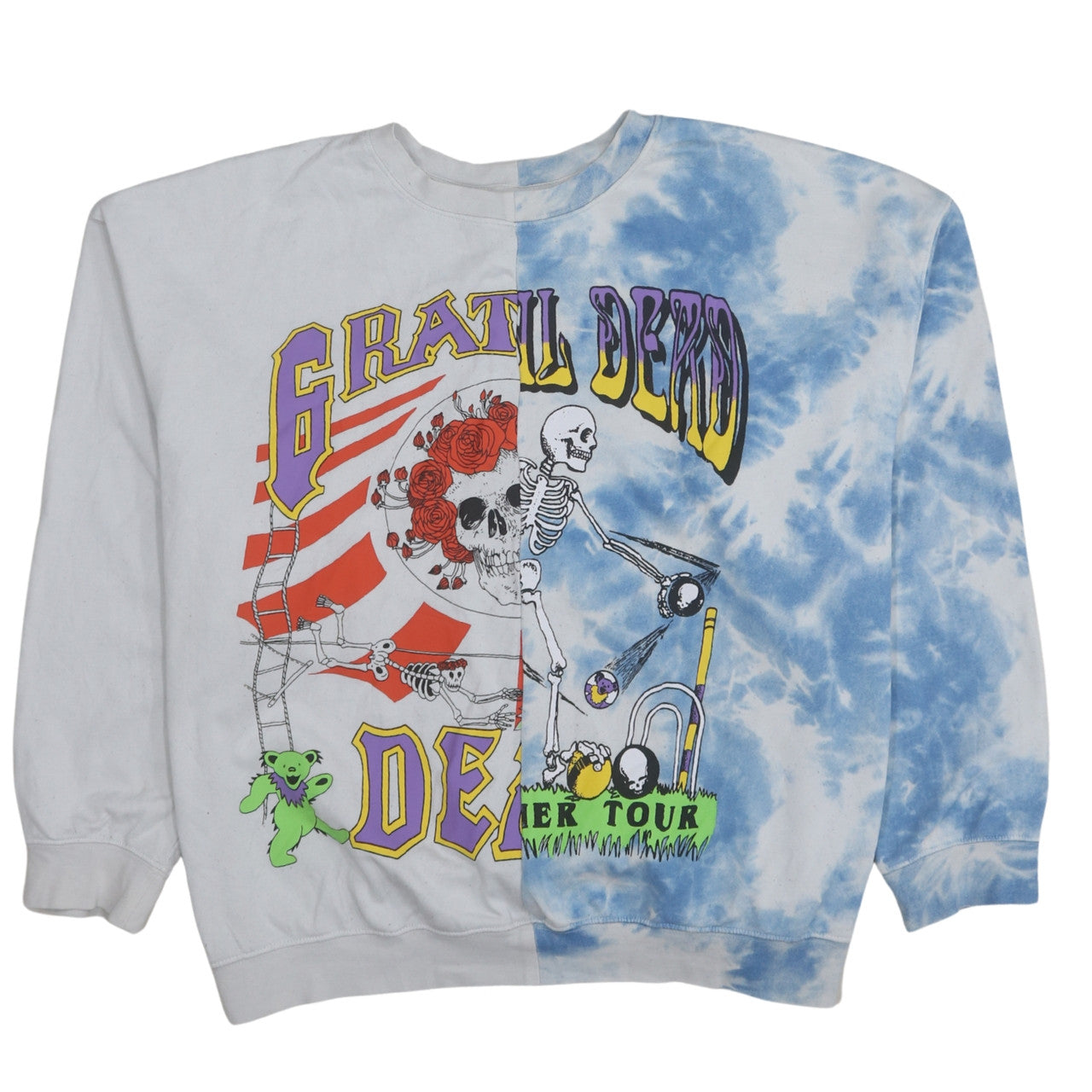 Divided Women Blue Tie-Dye Grateful Dead Graphic Sweatshirt Size L