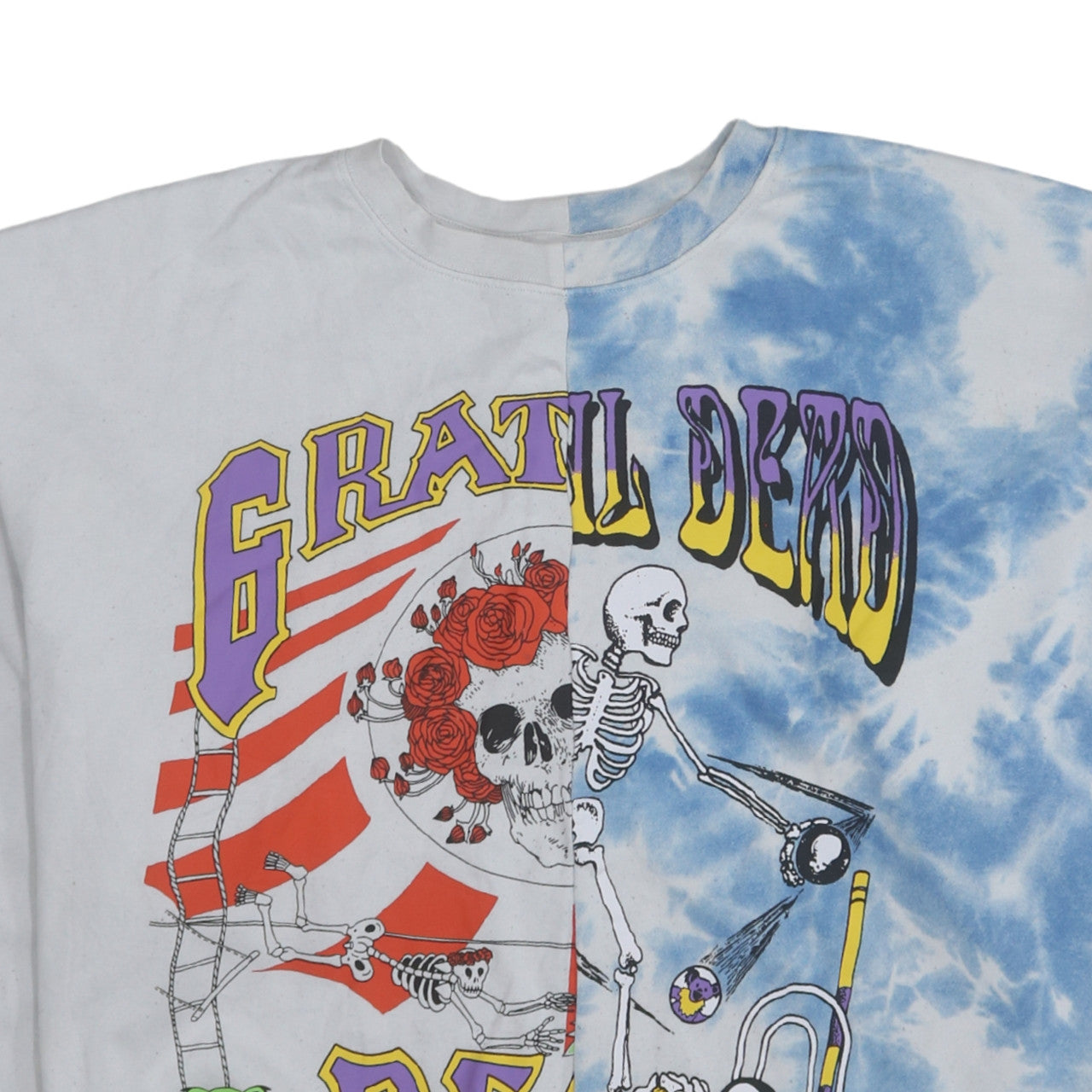 Divided Women Blue Tie-Dye Grateful Dead Graphic Sweatshirt Size L