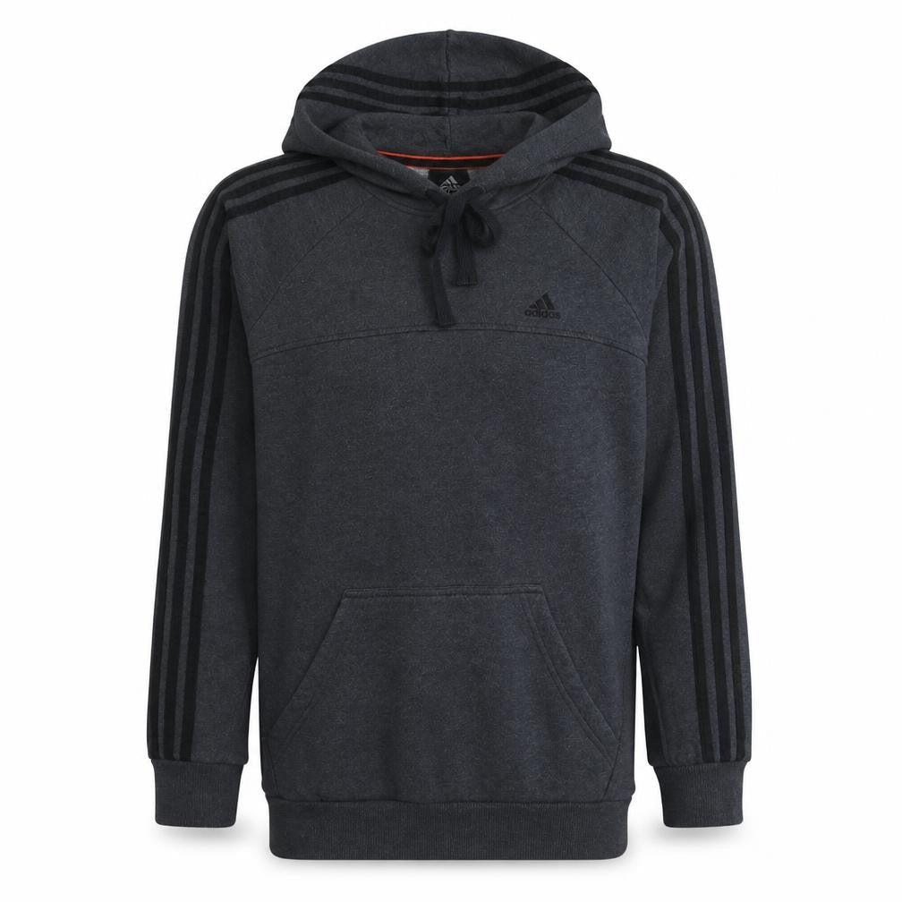 Adidas Men's Grey Pullover Hoodie Size M Fleece Sportswear