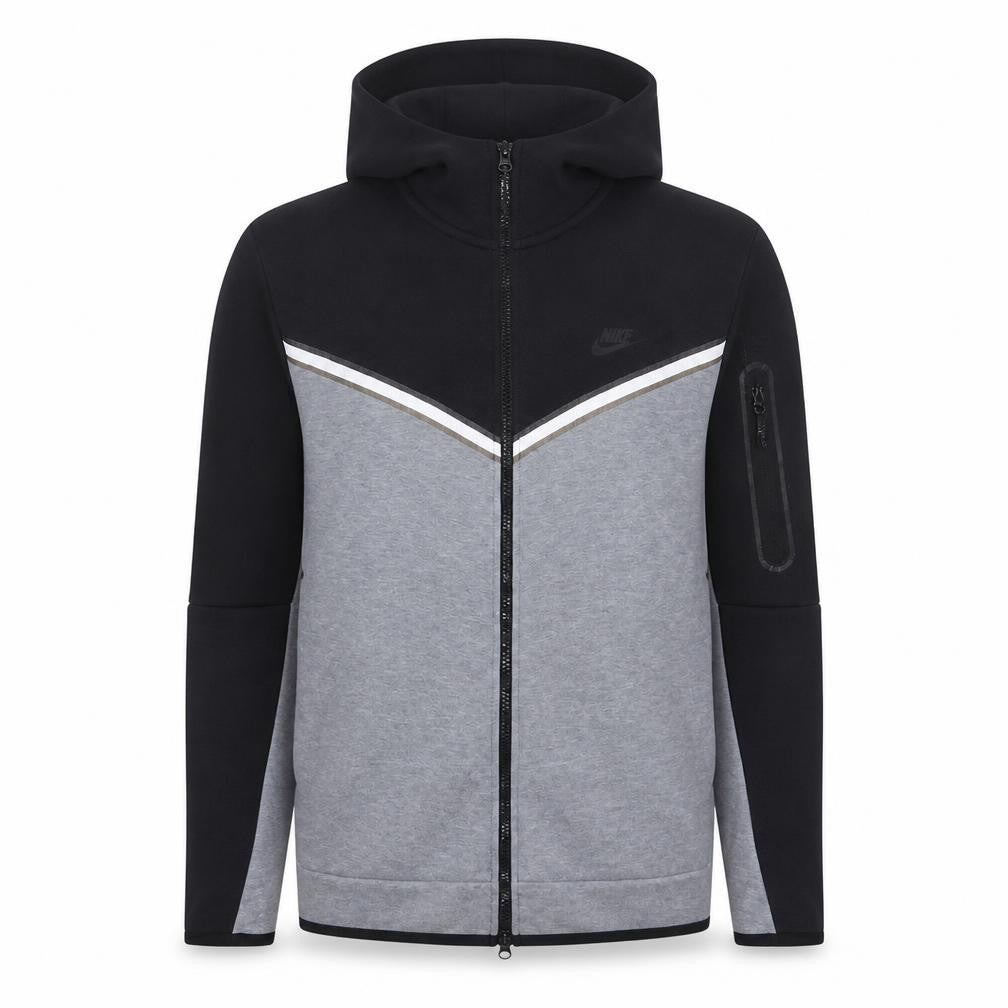 Nike Men’s Grey Full Zip Hoodie L Sportswear Jacket