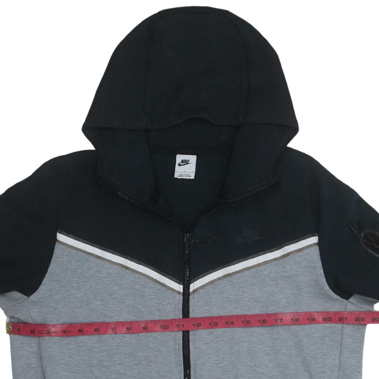 Nike Men’s Grey Full Zip Hoodie L Sportswear Jacket