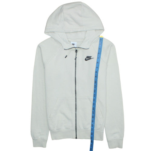Nike Women's Beige Full Zip Hoodie XS Hooded Sweatshirt