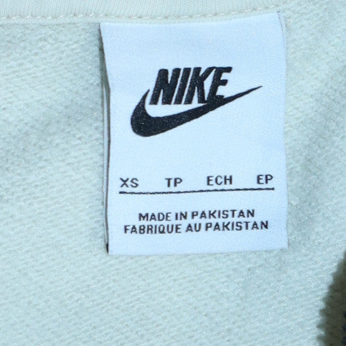 Nike Women's Beige Full Zip Hoodie XS Hooded Sweatshirt