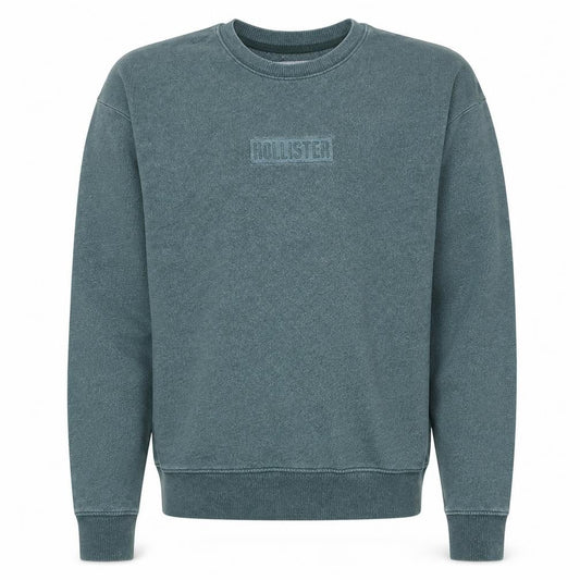 Hollister Men’s Green Logo Pullover Sweatshirt XS