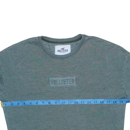Hollister Men’s Green Logo Pullover Sweatshirt XS