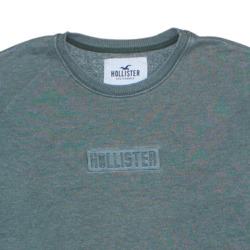 Hollister Men’s Green Logo Pullover Sweatshirt XS