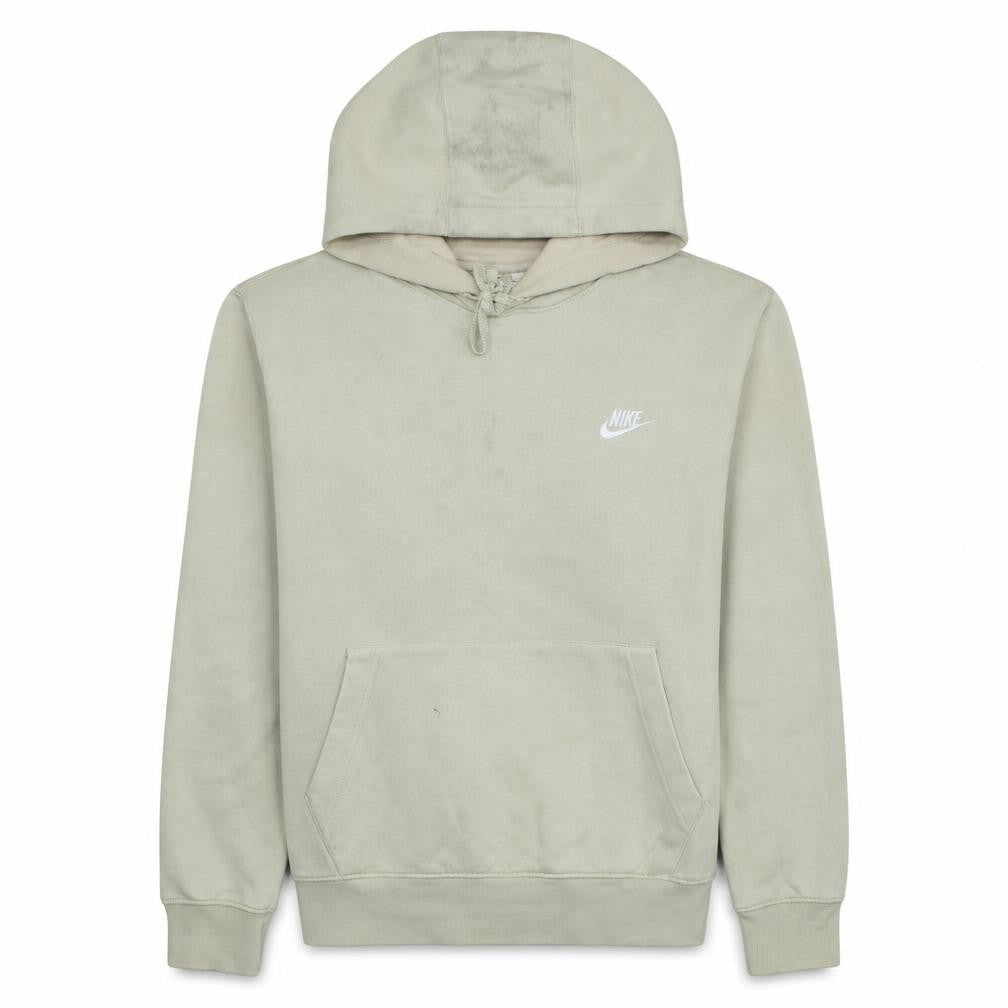 Nike Womens Beige Pullover Hoodie Small Cotton Blend Hooded Sweatshirt