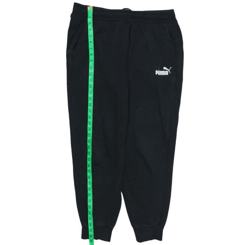 Puma Women's Black Jogger Sweatpants XL Fleece Elastic Waist