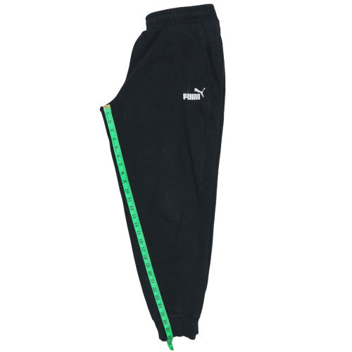 Puma Women's Black Jogger Sweatpants XL Fleece Elastic Waist