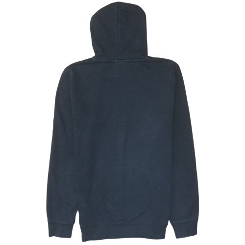 Champion Mens Black Pullover Hoodie Medium Graphic Print Fleece