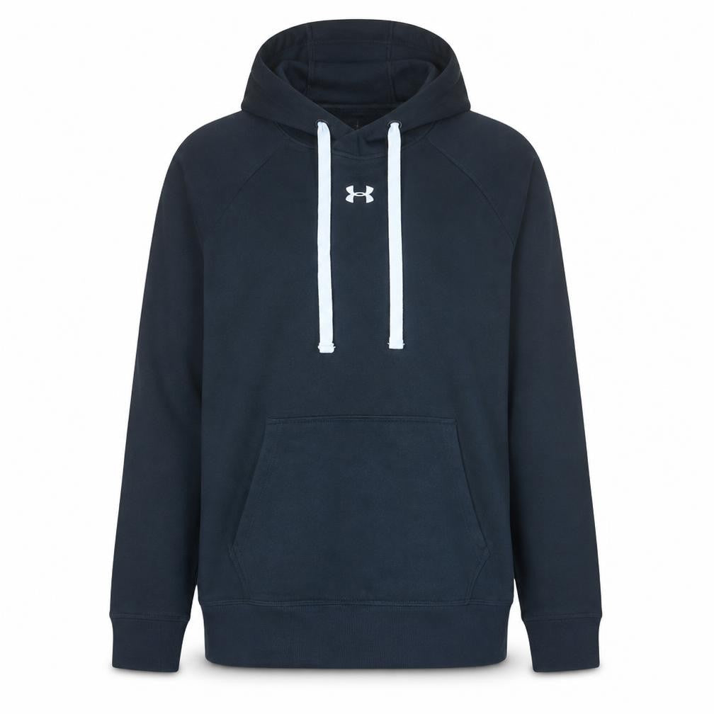 Under Armour Men's Black Pullover Hoodie Medium Relaxed Fit Fleece