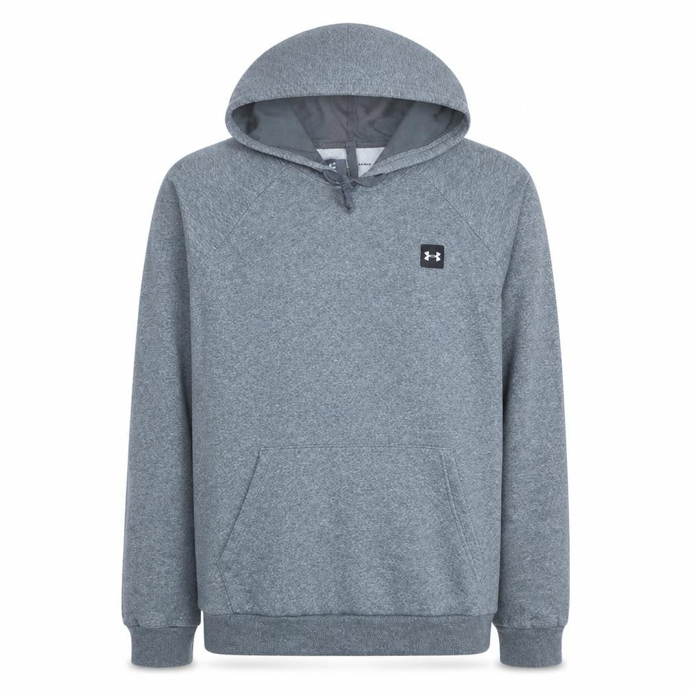 Under Armour Mens Grey Pullover Hoodie L Regular Fit Fleece