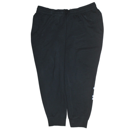 Adidas Womens Black 1X Joggers Sweatpants Size 20-22 Cotton Blend
