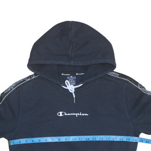 Champion Men's Black Small Pullover Hoodie Logo Sportswear