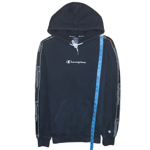 Champion Men's Black Small Pullover Hoodie Logo Sportswear