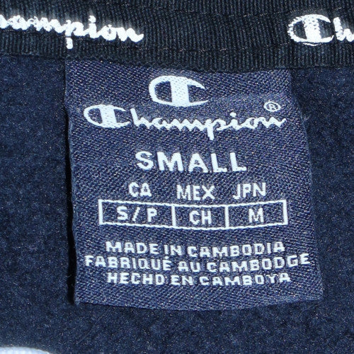 Champion Men's Black Small Pullover Hoodie Logo Sportswear