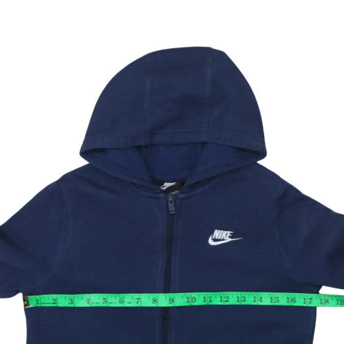 Nike Boys Blue Full Zip Hoodie Size L 147–158cm Standard Fit