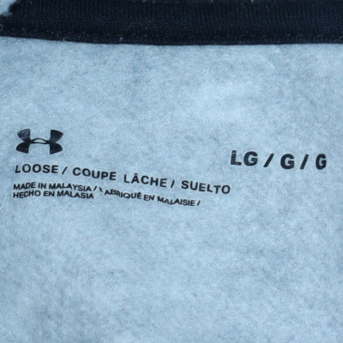Under Armour Womens Black L Logo Hoodie Large Loose Fit Sweatshirt