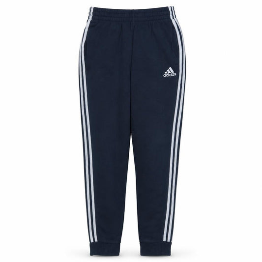 Front view of Adidas Men's Blue Sweatpants Small Regular Fit Elastic Waist Sports Trousers