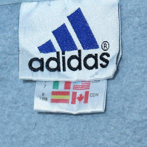 adidas Men's Blue Full Zip Fleece Hoodie L Sportswear