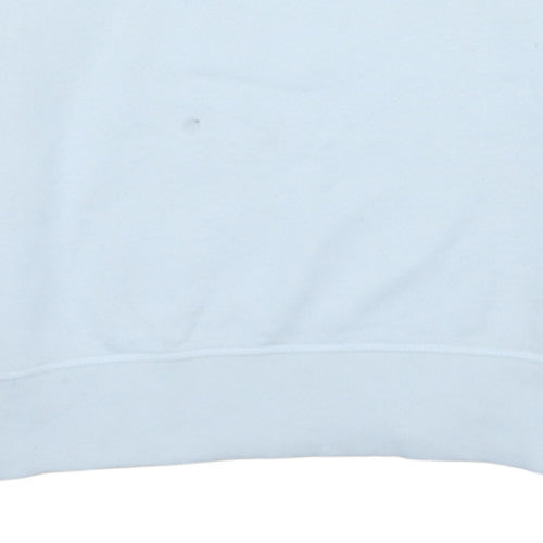 Calvin Klein Jeans Men's White Logo Pullover Sweatshirt L