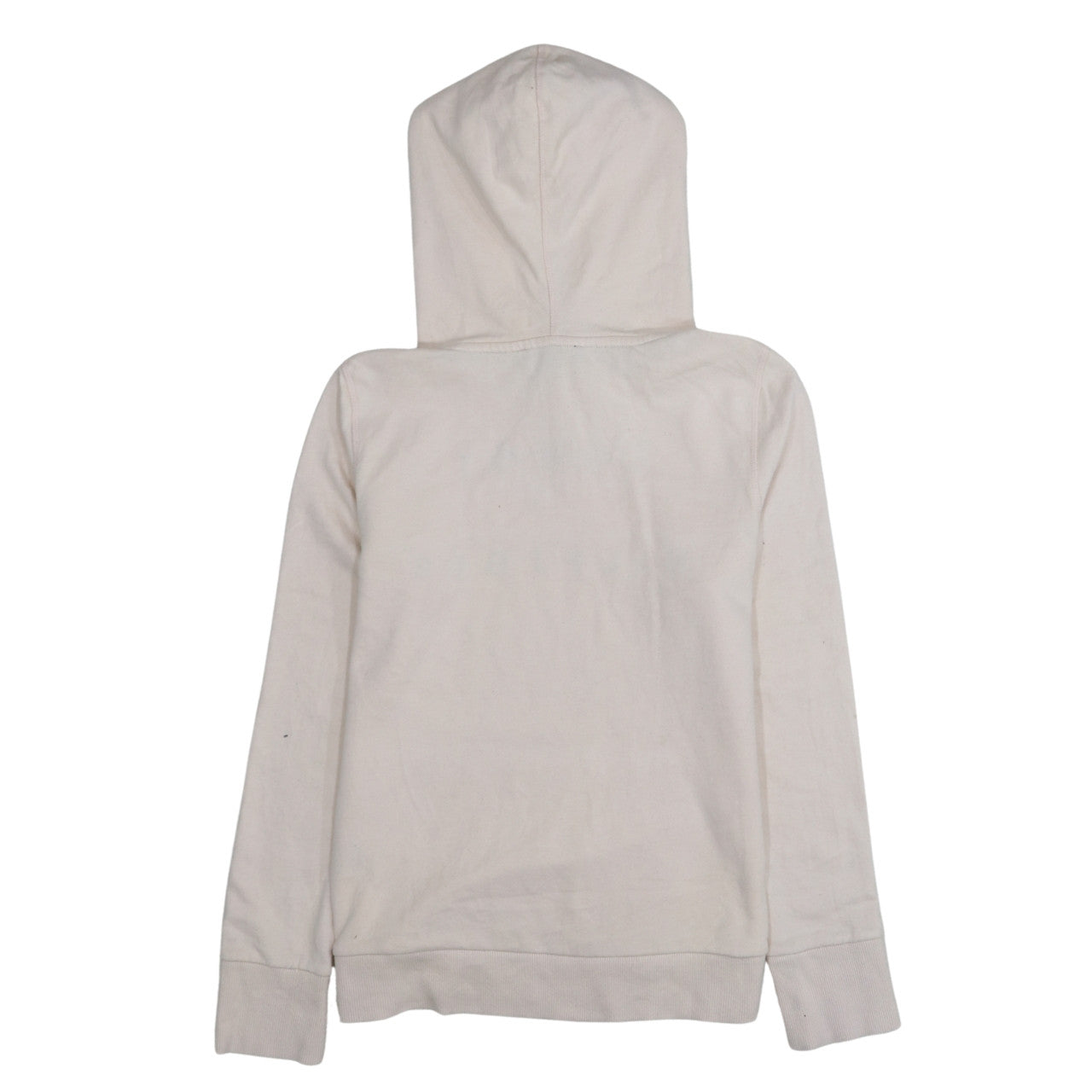 Tommy Hilfiger Women Beige Hooded Pullover Sweatshirt M Cotton Blend