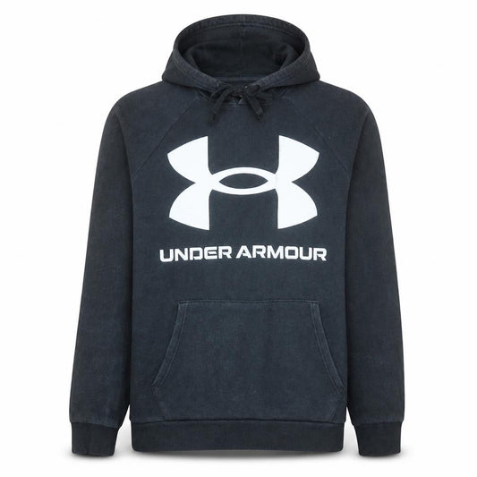 Under Armour Men's Black Pullover Hoodie Medium Loose Fit Sportswear
