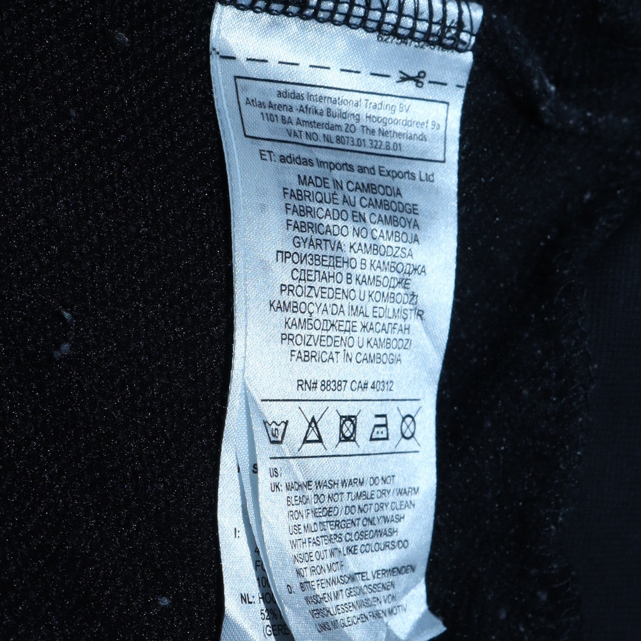 Adidas Womens Black Full Zip Hoodie L 16-18 Classic Sportswear