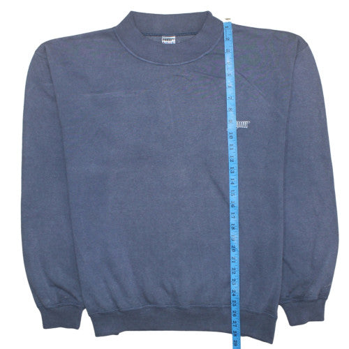 Puma Mens Blue XL Pullover Sweatshirt Fleece Crew Neck Vintage