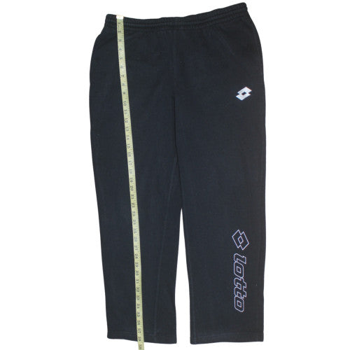 Lotto Mens Black Fleece Sweatpants M Regular Fit Sports Trousers