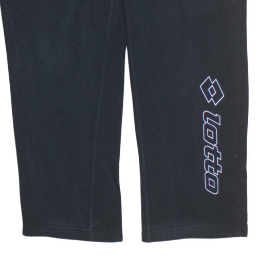 Lotto Mens Black Fleece Sweatpants M Regular Fit Sports Trousers