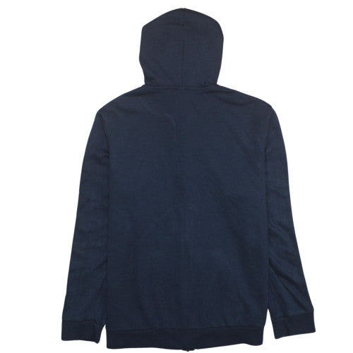 Adidas Women Navy Blue Full Zip Hoodie L 16-18 Cotton Blend