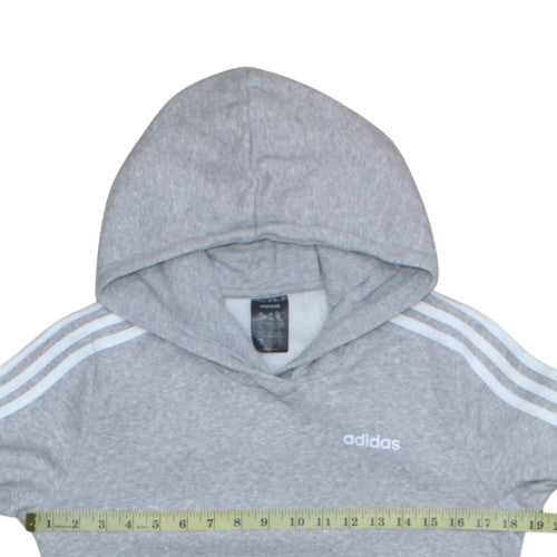 Adidas Women’s Grey Pullover Hoodie Small Classic Fit Sweatshirt