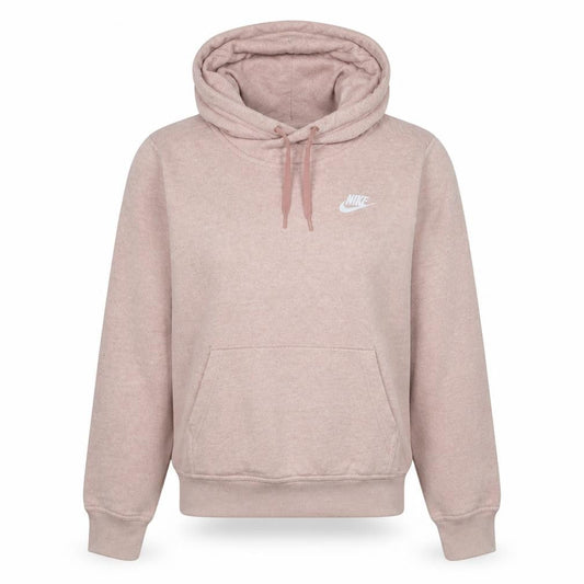 Nike Womens Pink Pullover Hoodie Size S Cotton Blend Casual Sweatshirt