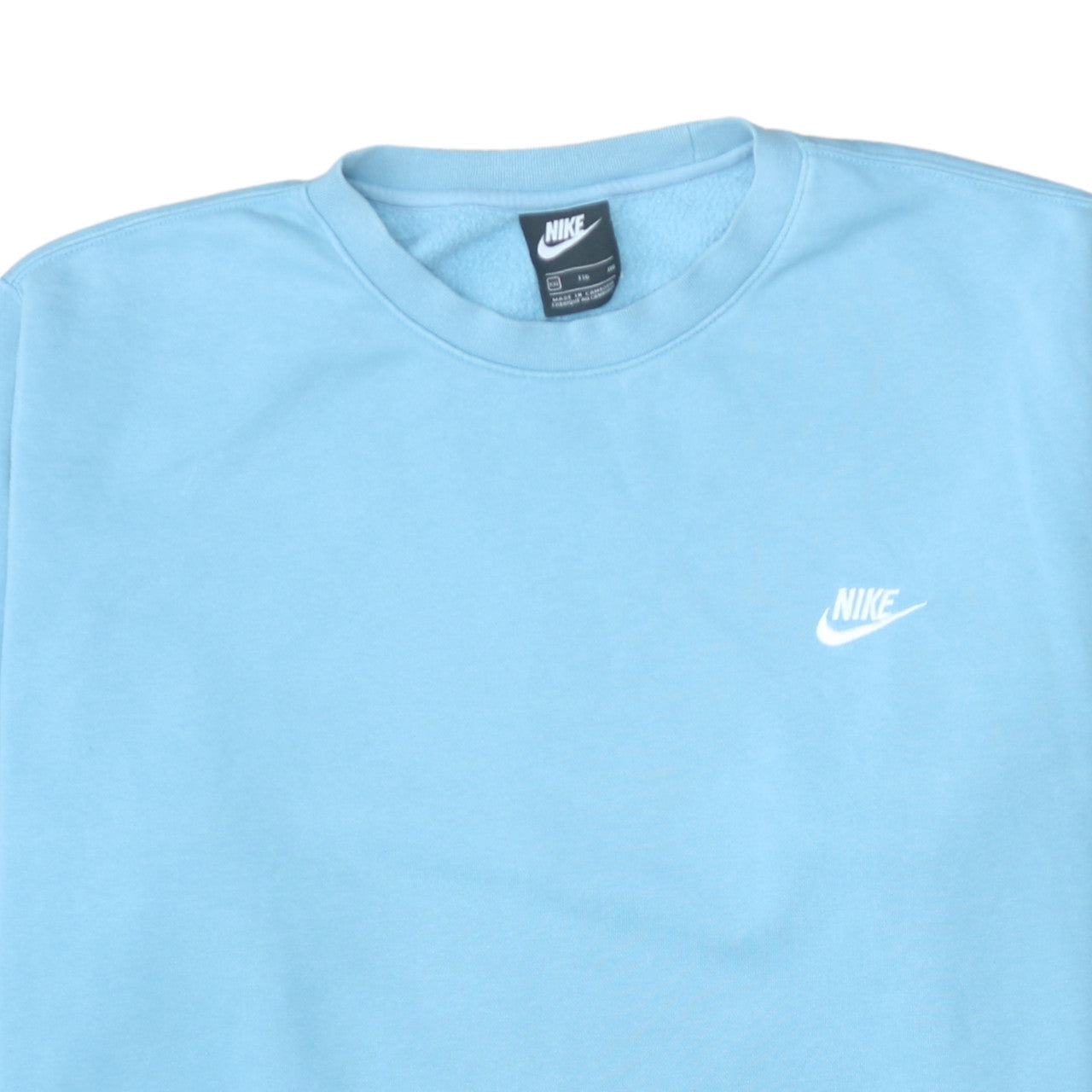 Nike Women’s Blue Crew Neck Pullover Sweatshirt XXL Cotton Blend