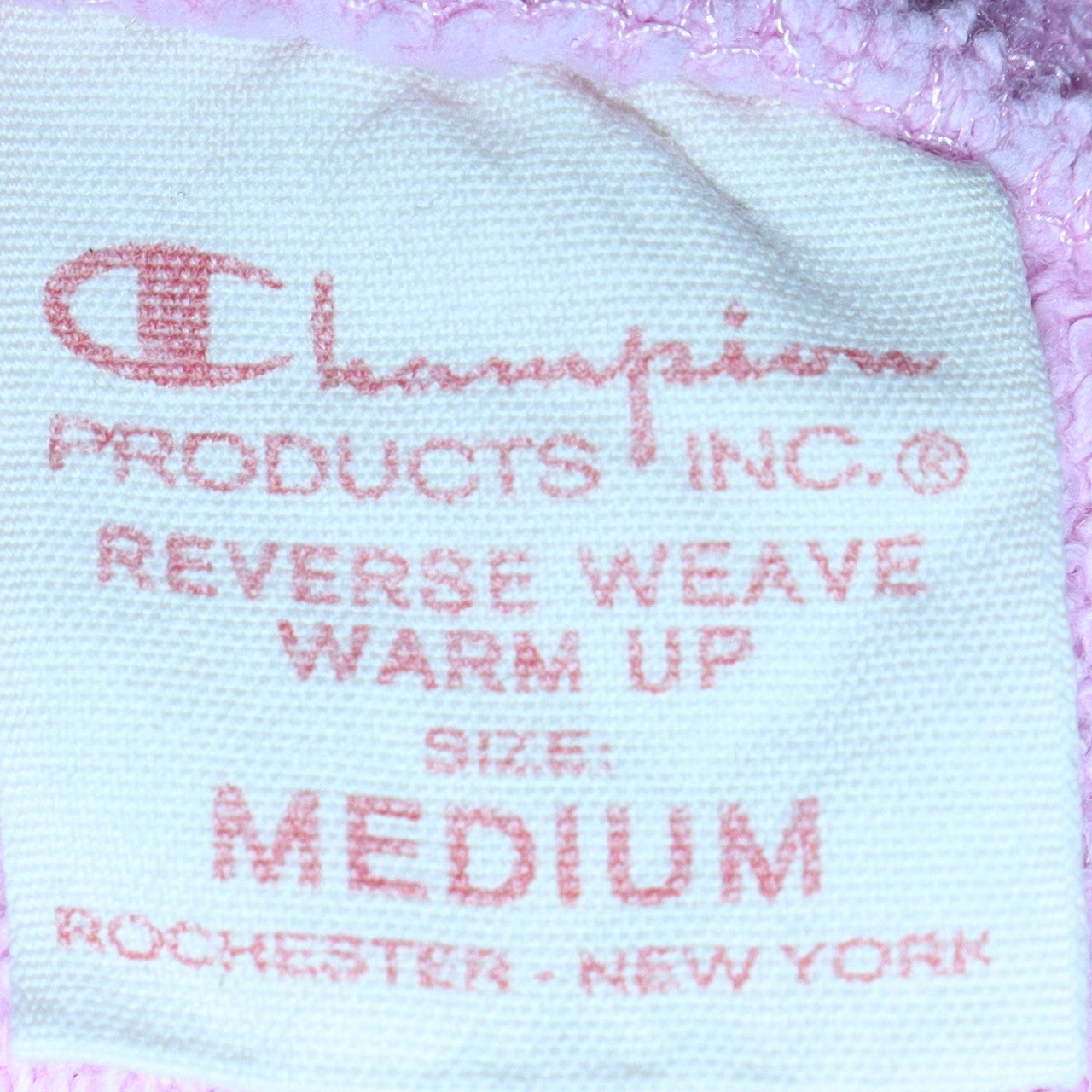 Champion Womens Pink Reverse Weave Pullover Sweatshirt Medium