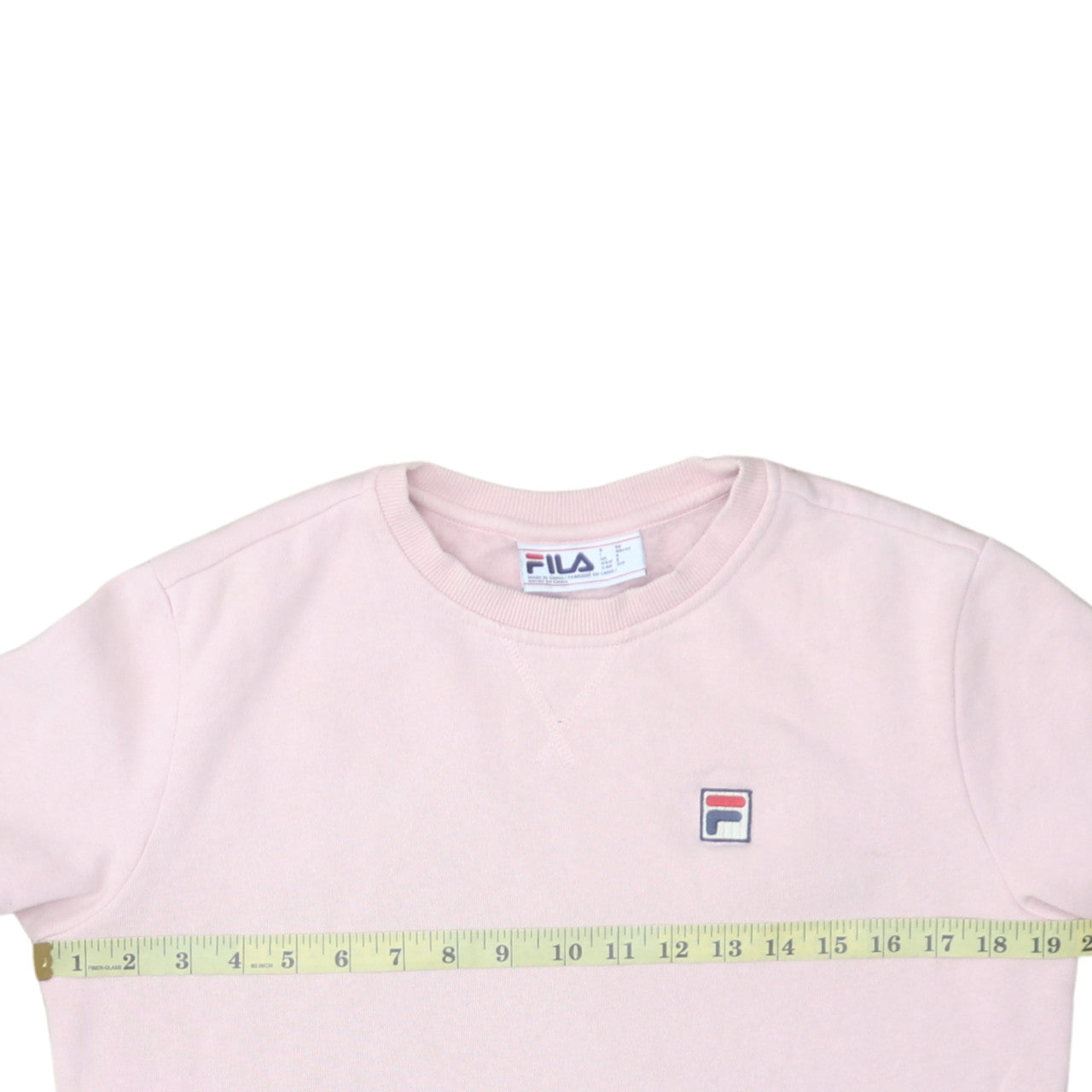 Fila Women Pink Crew Neck Pullover Sweatshirt Size Small